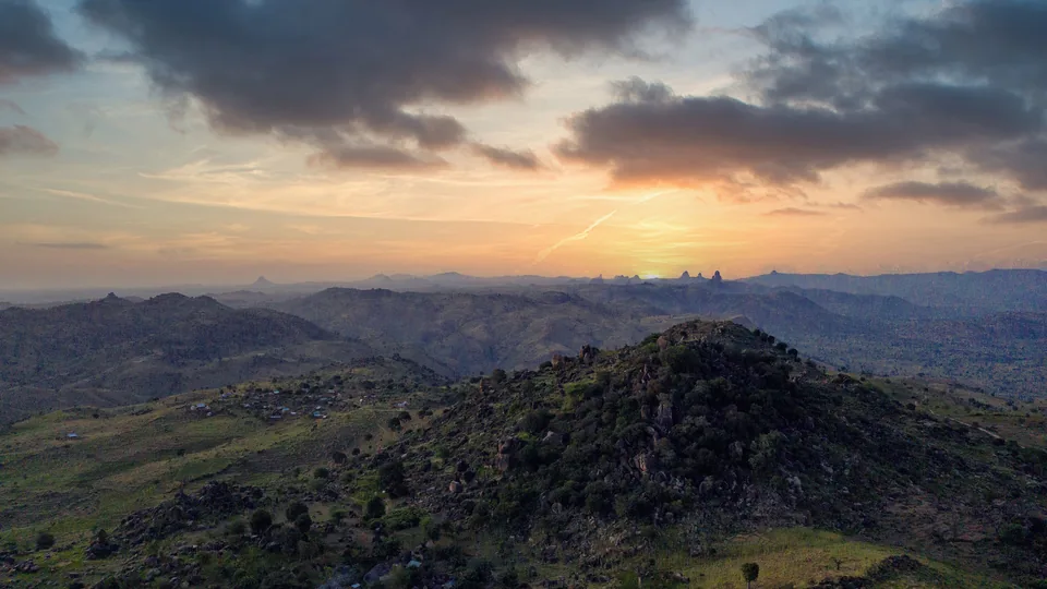 Aerial view of the Sukur Cultural Landscape, Madagali