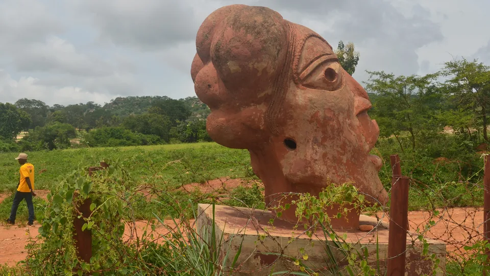 Nok terracotta sculpture at Nok village, Jaba LGA