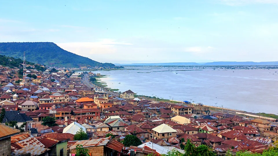 Lokoja and the River Niger seen from Mount Patti