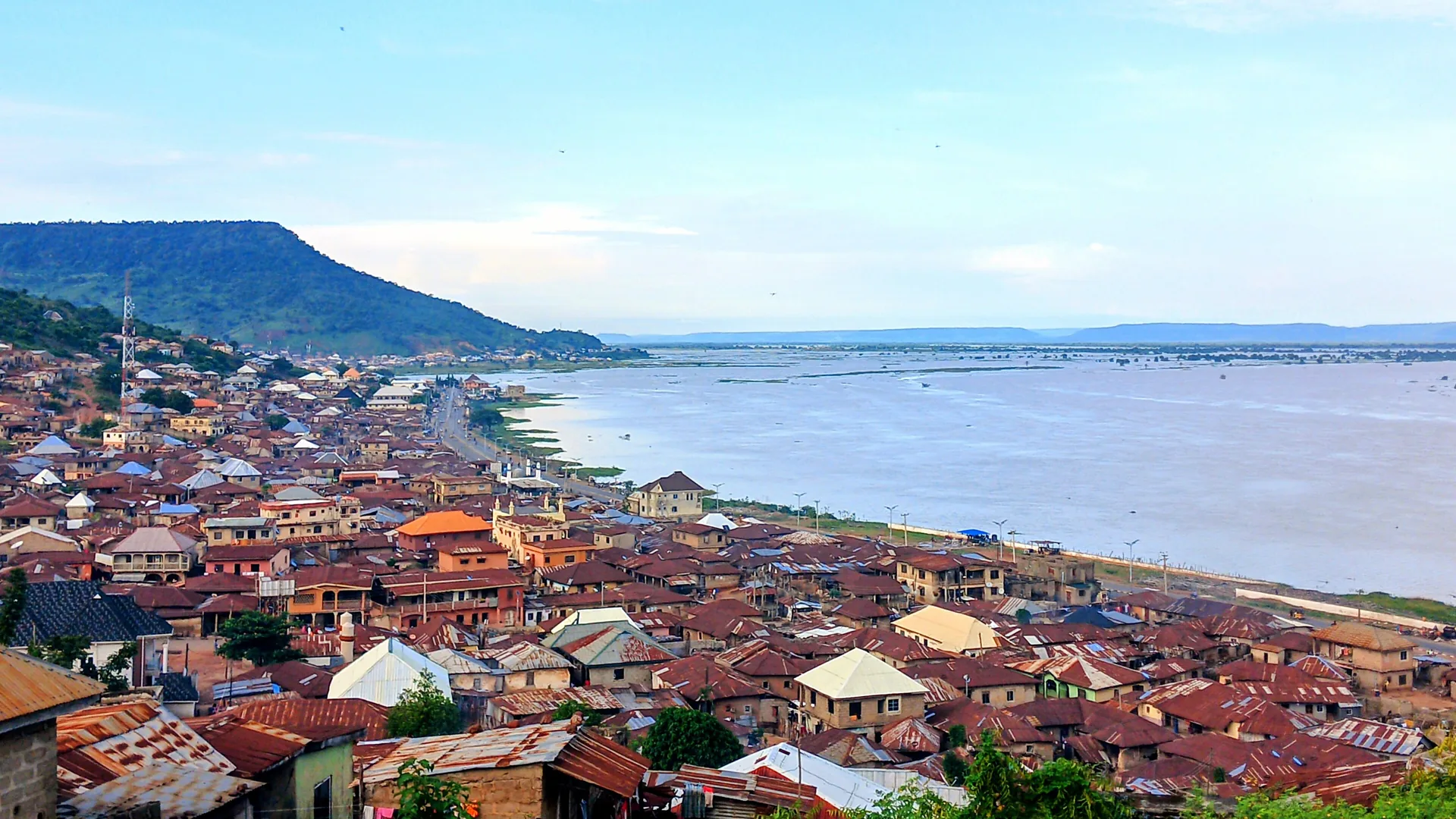 Lokoja and the River Niger seen from Mount Patti