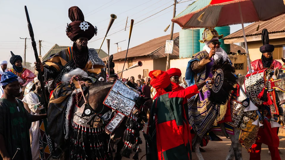 The Emir of Keffi during Hawan Daushe festivities