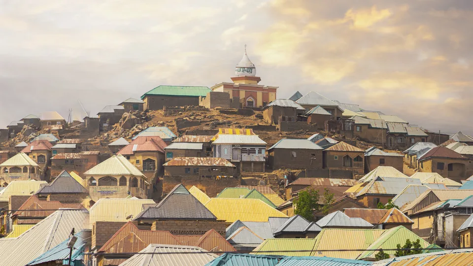 Hillside rooftops in Jos