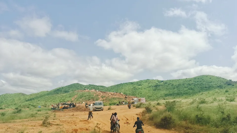 Artisanal mining site in Zamfara State